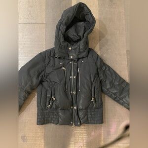 Cropped Ralph Lauren Black Puffer Jacket